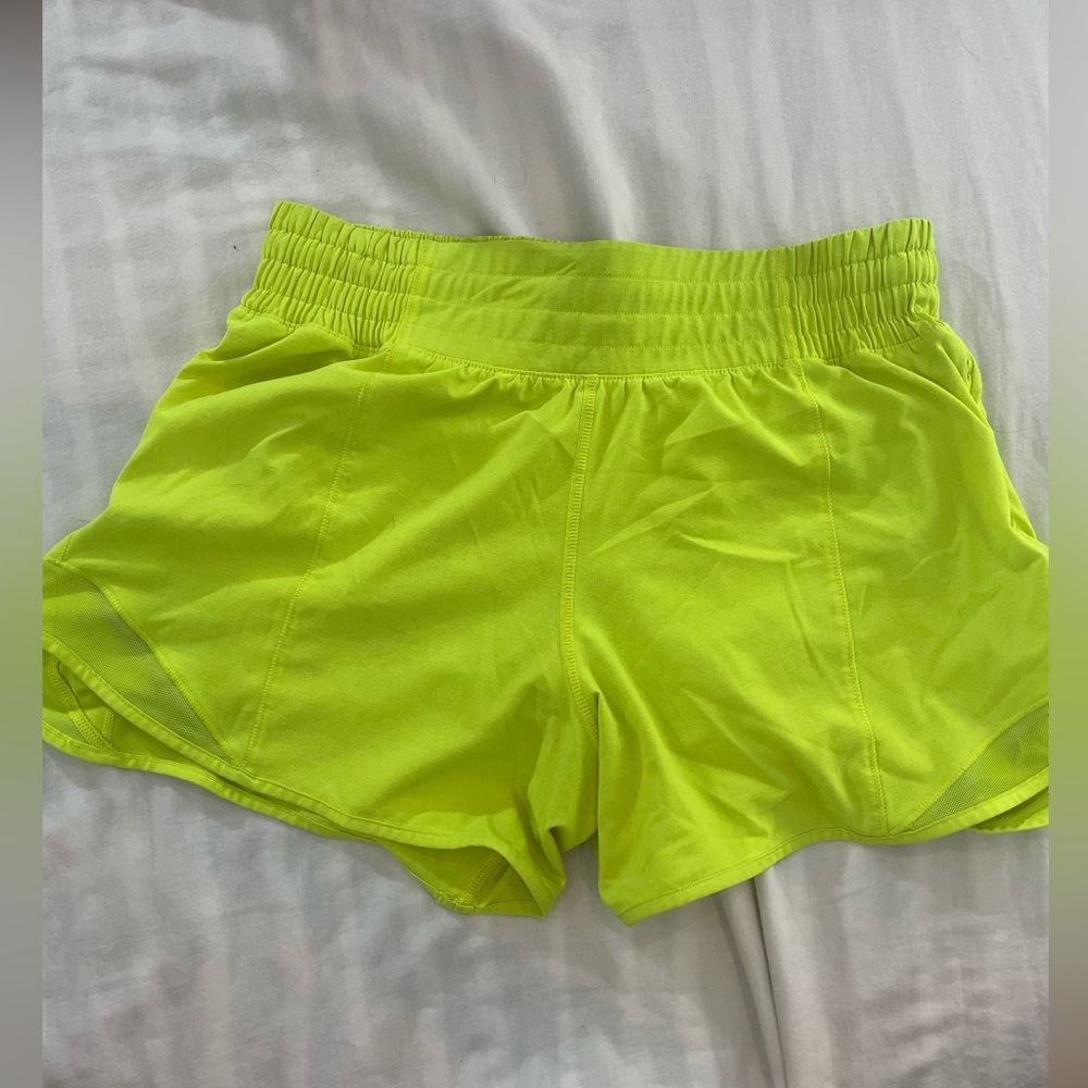 Lululemon neon shorts